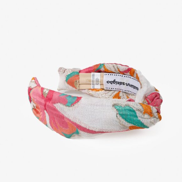 Autumn Adeigbo Floral Brocade Headband - Picture 3 of 6